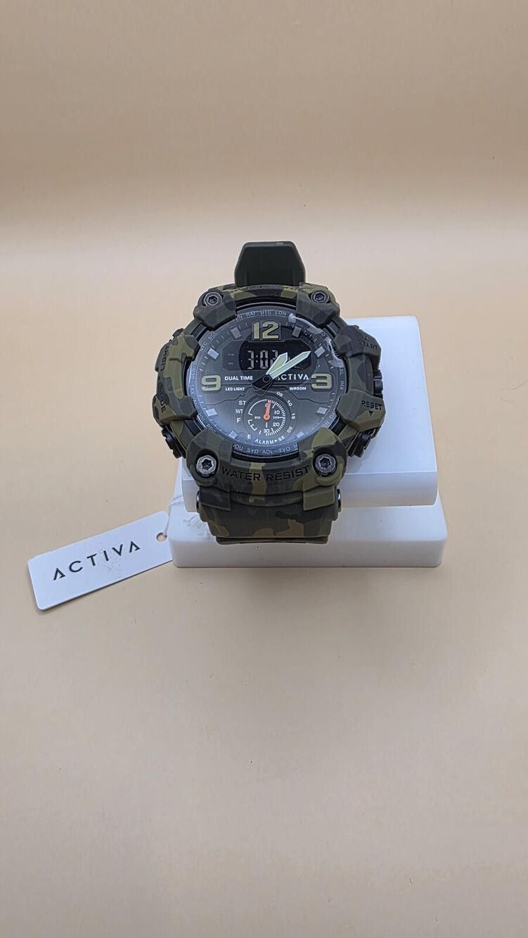 Activa X Invicta BlackOps Digital Mens- 56mm, Camo, Green